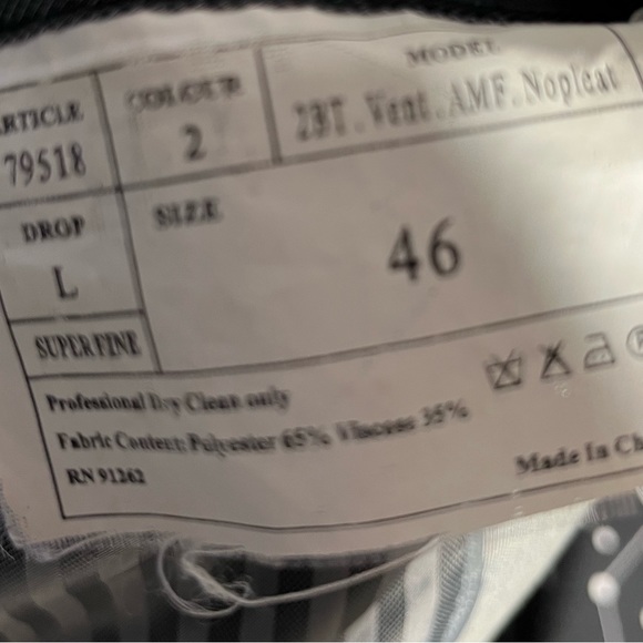 Giorgio Fiorelli Soft Grey 2 Button Canvas Stitching Double Vented Blazer 46L - Picture 10 of 15